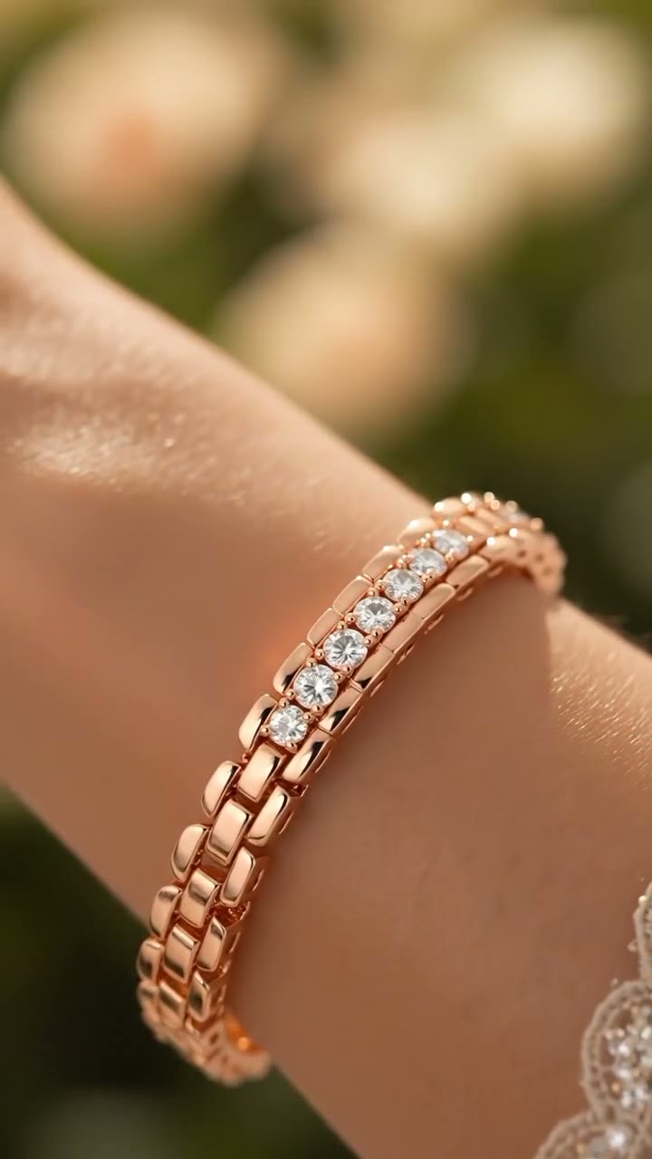 Rose Gold Tennis Bracelet